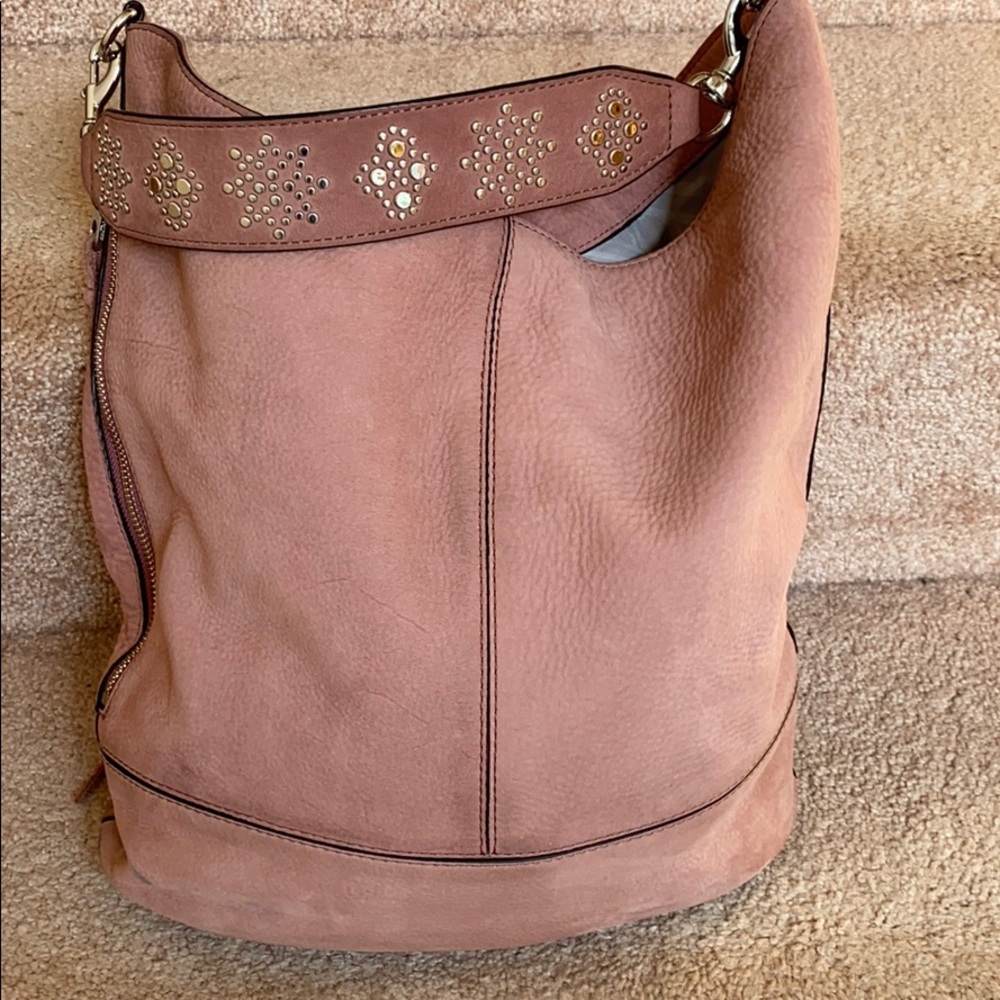 Rebecca Minkoff Nubuck Leather Bucket Hobo